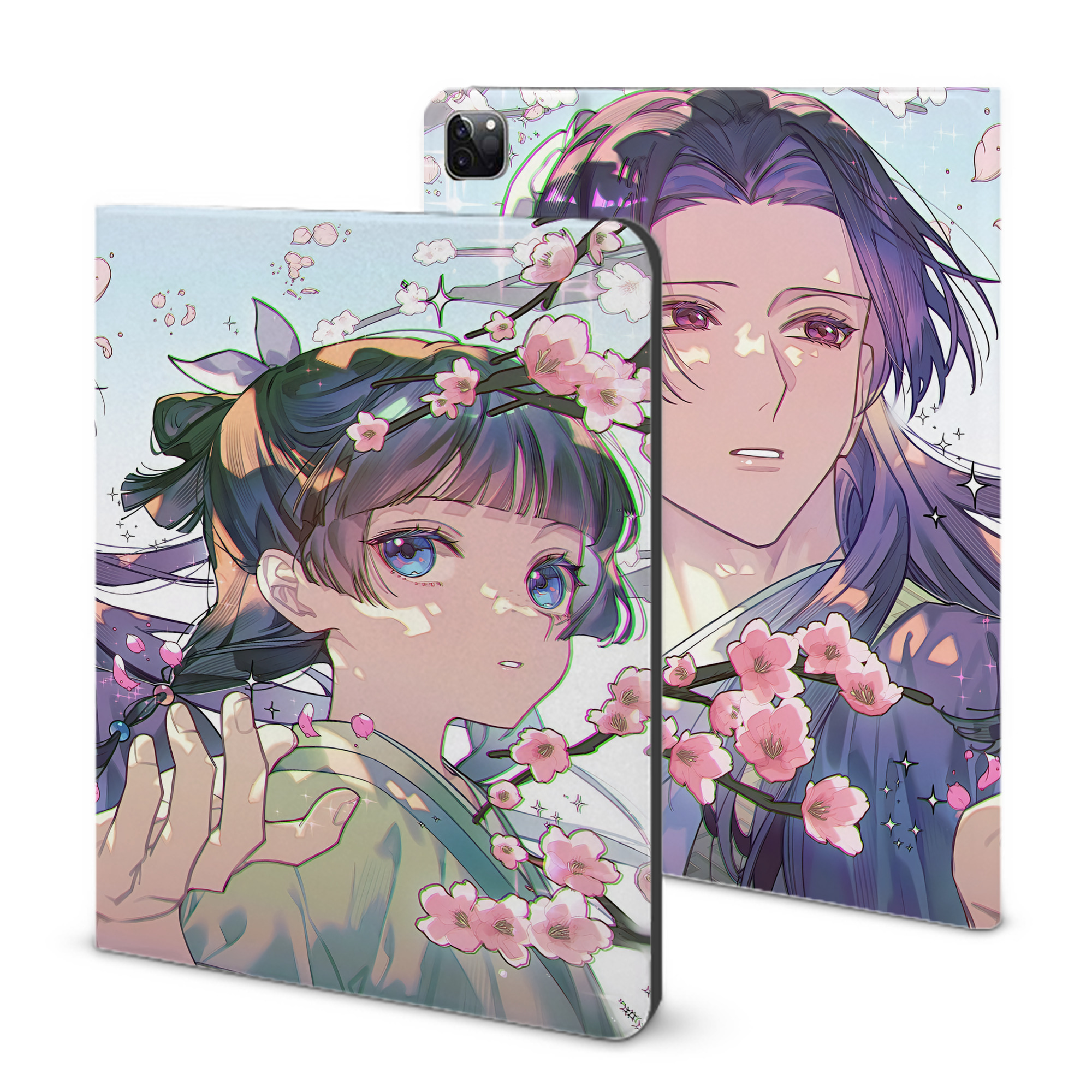 （画像用） 薬屋のひとりごと The Apothecary Diaries IPad ケース ブック型 PUレザー TPU 耐衝撃 軽量 薄型 ペン収納なし 全面保護 IPad 各モデル対応